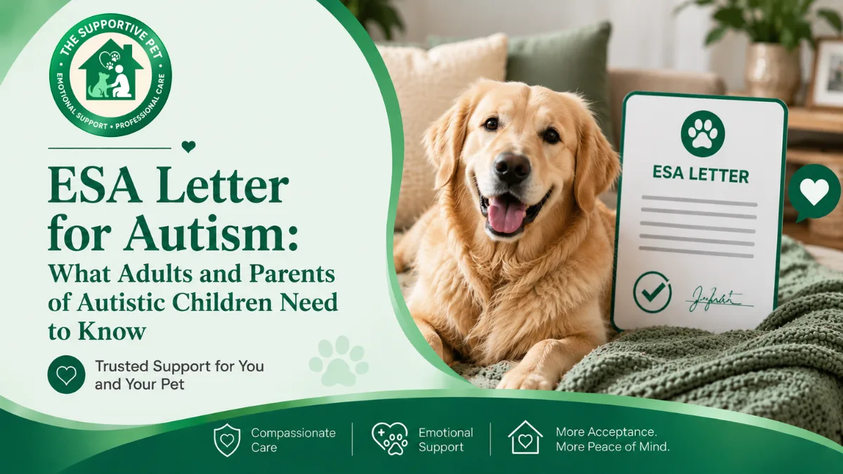 ESA Letter for Autism: What Adults and Parents of Autistic Children Need to Know